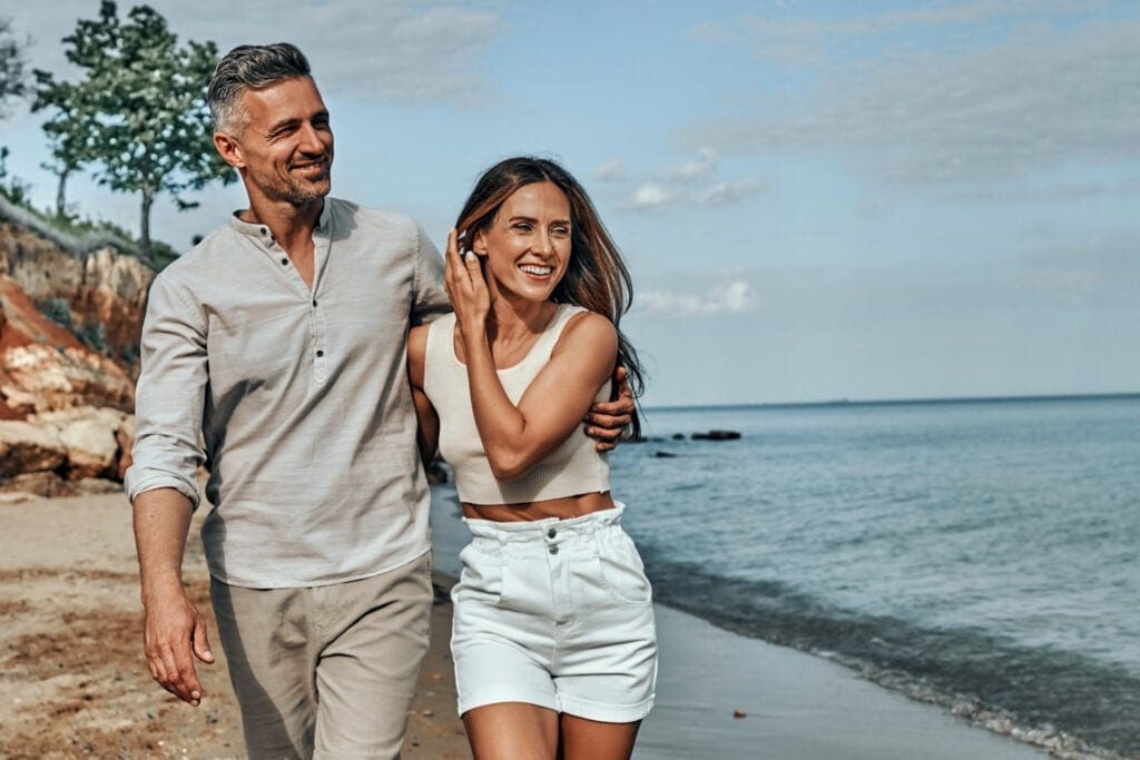 middle aged couple beach gettyimages
