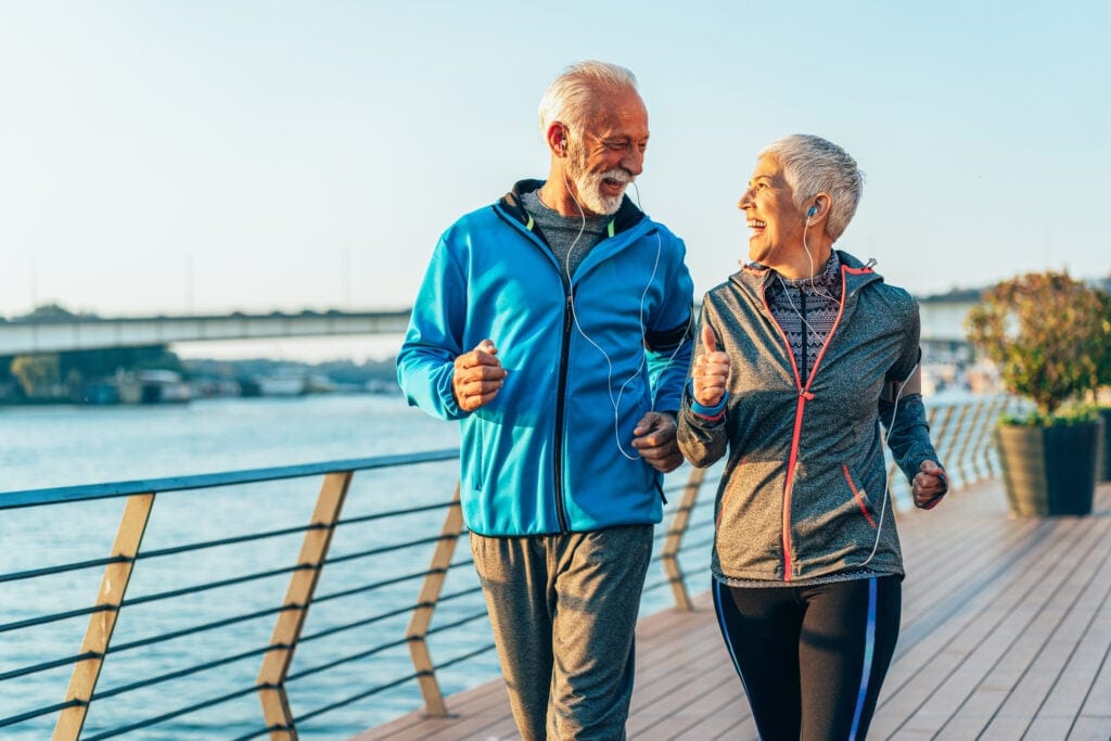 senior couple out for a walk gettyimages