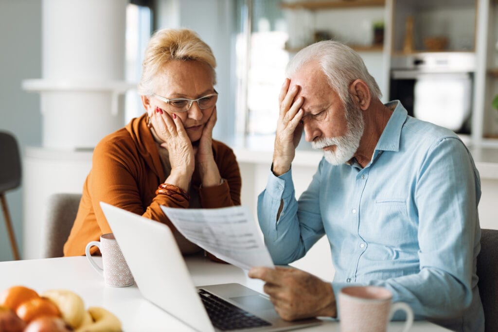 seniors at laptop stressed gettyimages
