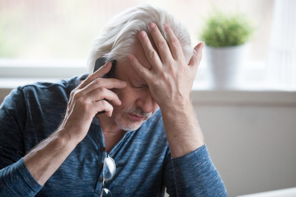 retiree phone call on hold