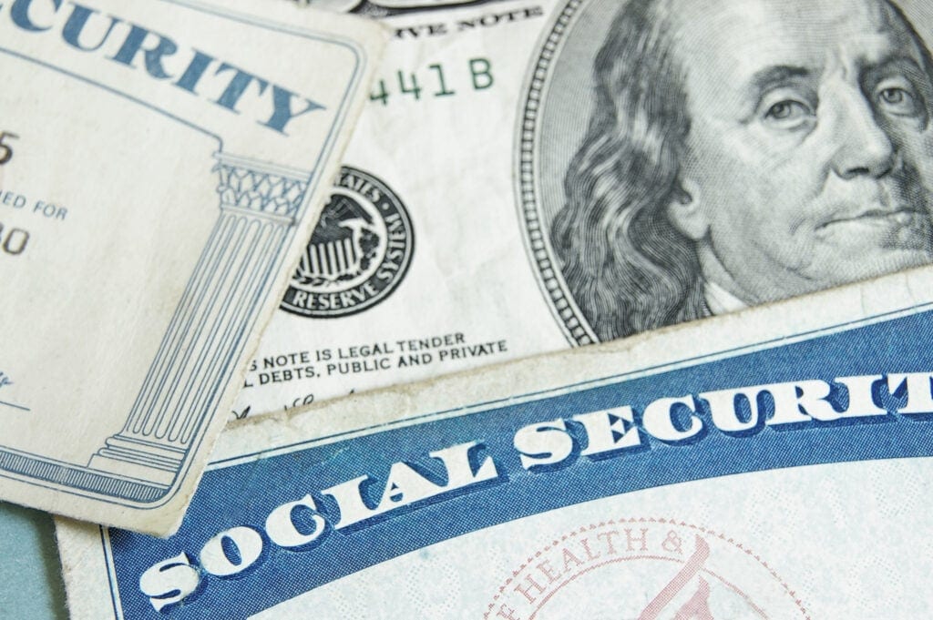 ss card and money gettyimages