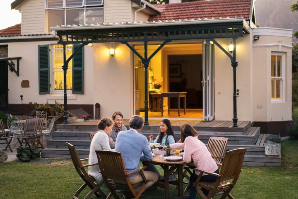 family eating at backyard table XzvkkVn.width