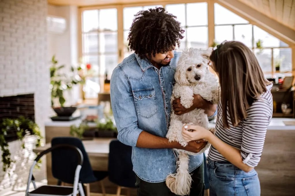 Millennial couple holding dog inside home io.width .jpg