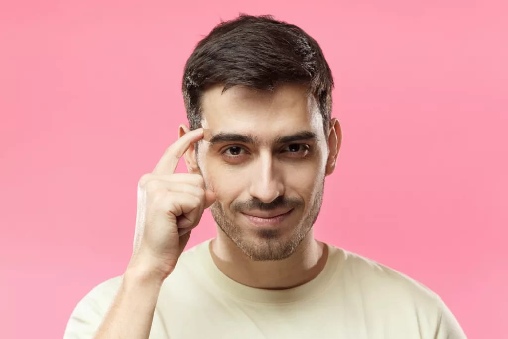 getty finger on forehead head smart move savvy good idea.jpg