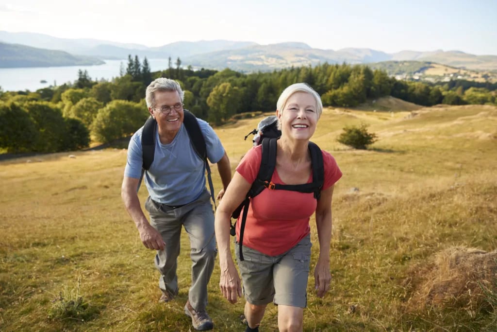 active couple outdoors hiking health fitness.jpg
