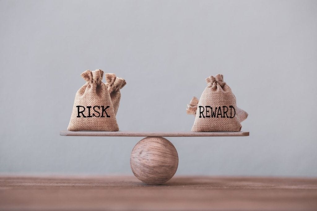 Risk and reward on a balance beam.