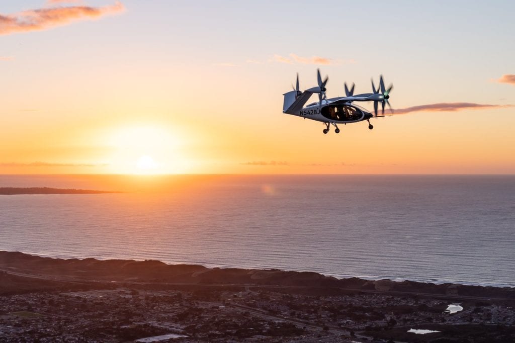 A Joby eVTOL aircraft.