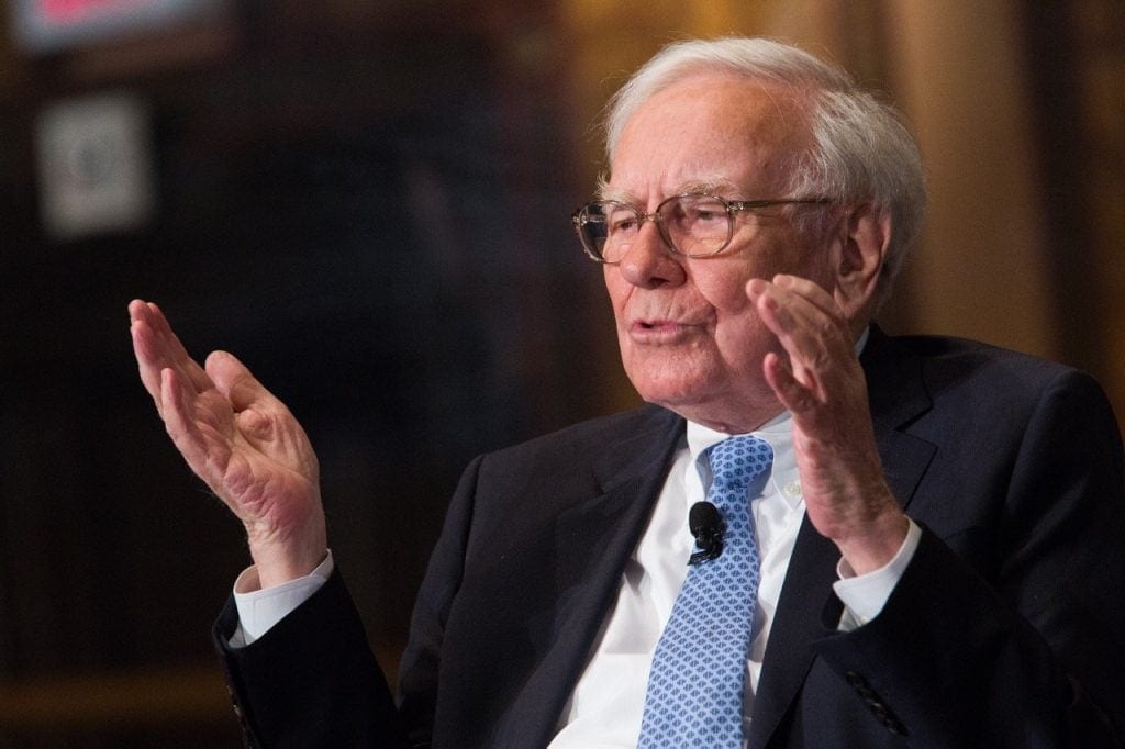 Warren Buffett during an interview.