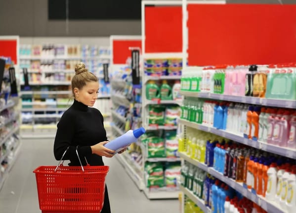 Woman carrying basket while shopping in a big.width FeXQF.jpg