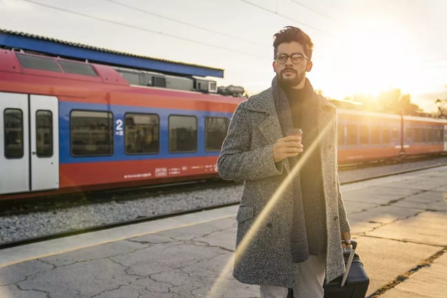 man with suitcase in front of train.width .jpg
