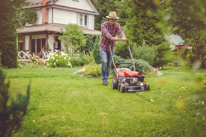 man mowing lawn.width
