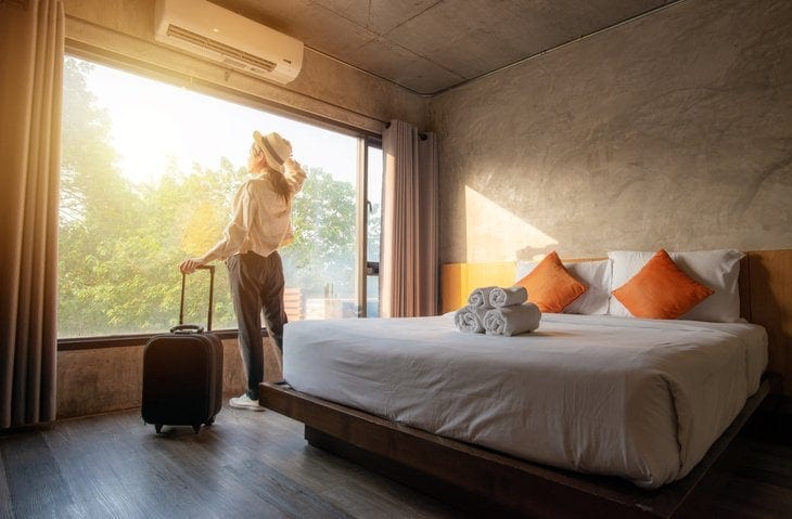 woman with suticase at hotel room window.width .jpg